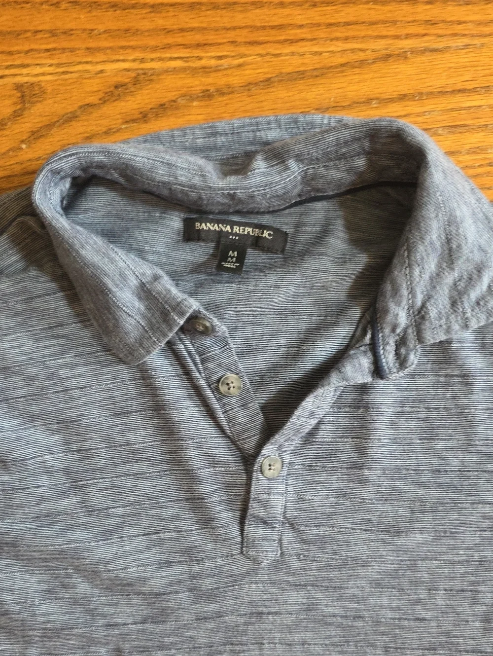 Banana Republic Men’s Heather Blue Polo